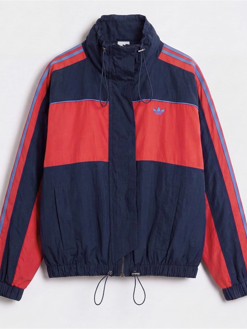 adidas Originals × ASOS oversized track jacket in navy color size XS, S, M, L